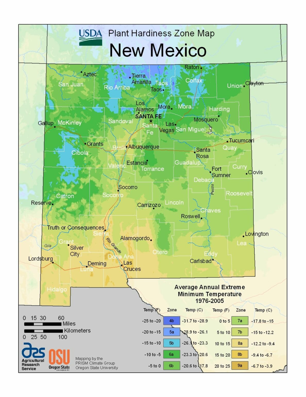 New Mexico Usda Plant Hardiness Zone Map Ray Garden Day