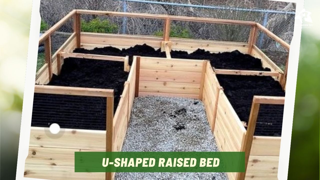 U-Shaped raised garden bed